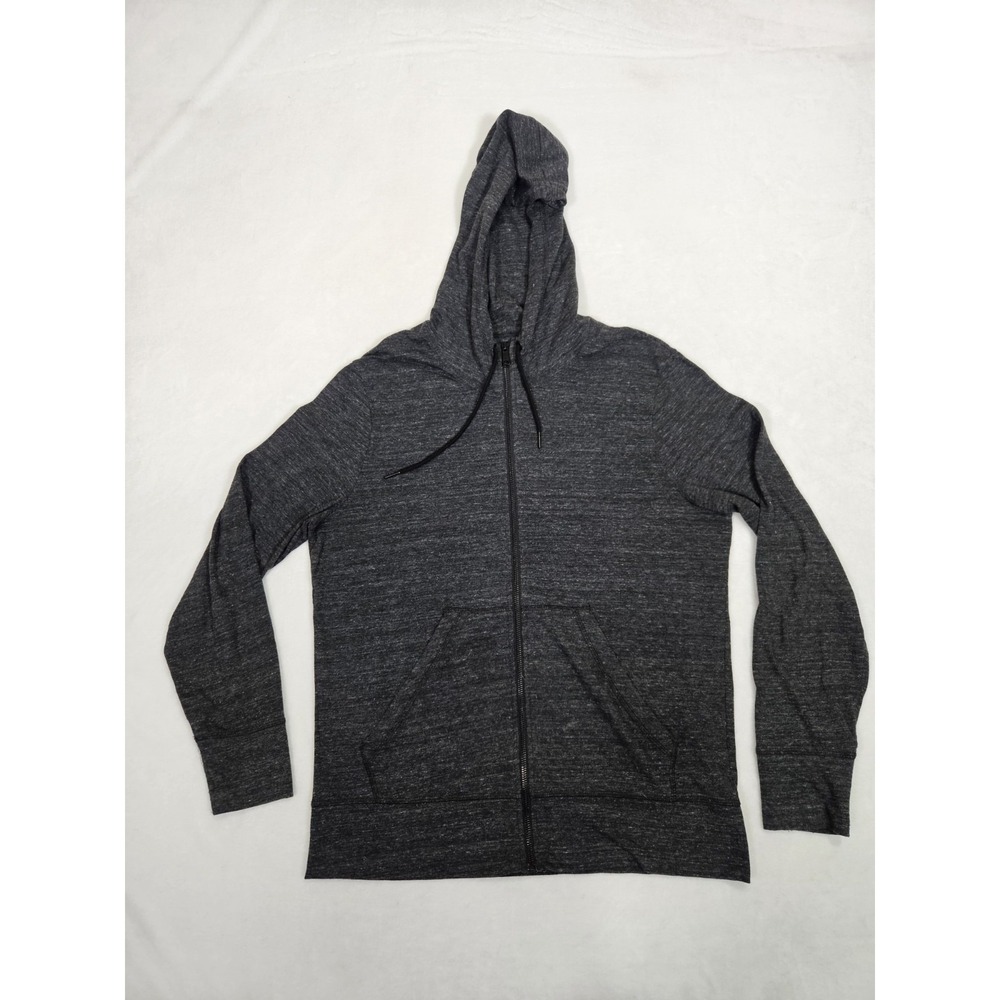 American‎ Giant Men's Gray Polyester Blend Full Zip Hoodie Sz L Stretch Hiking